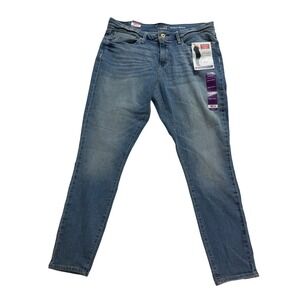 Signature by Levi Strauss Womens Modern Skinny Jeans Medium Wash 16M W33 NWT
